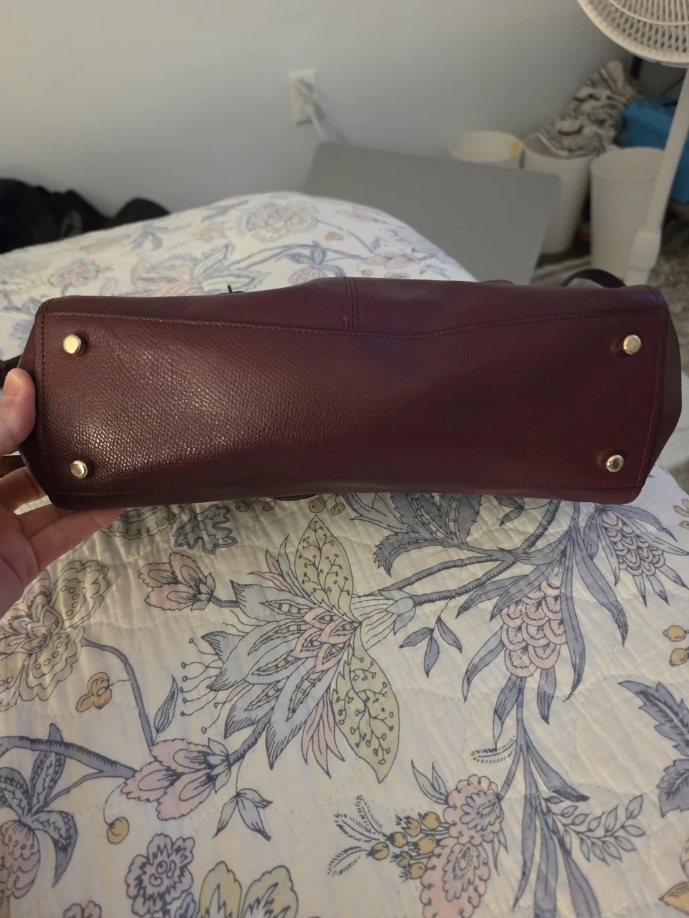 Coach Women's Burgundy Leather Crossbody Bag